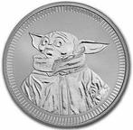 Niue. 2 Dollars 2023 Star Wars - Grogu Baby Yoda, 1 Oz
