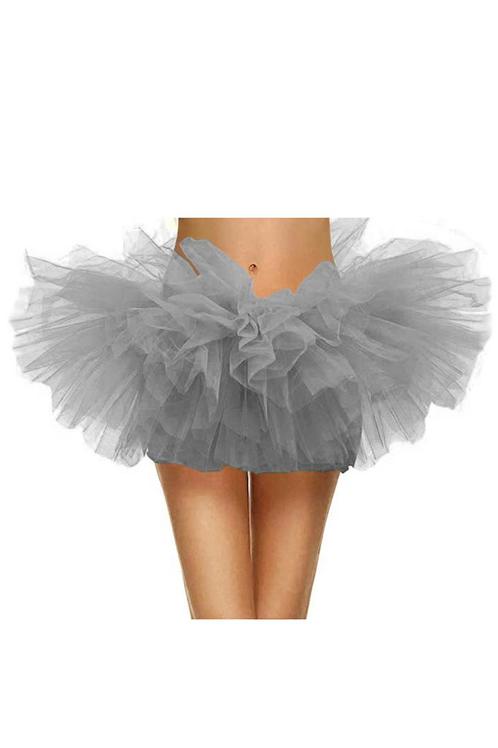 Korte Tutu Grijs Tule Rokje 116 122 128 134 140 146 152 Grij, Kinderen en Baby's, Carnavalskleding en Verkleedspullen, Meisje