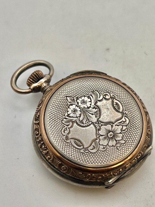 Margot Lambotte Namur . Piccolo cilindro Argento 1900 -, Handtassen en Accessoires, Horloges | Heren