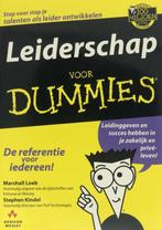 Leiderschap voor Dummies 9789043001656, Livres, Informatique & Ordinateur, S. Kindel, M. Loeb, Verzenden