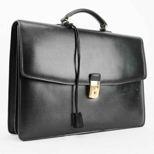 Givenchy - Givenchy Gentleman Black Leather Vintage, Handtassen en Accessoires, Tassen | Damestassen