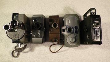5 Filmcameras met veermotor + Bonus Filmcamera