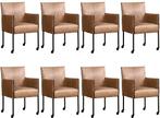 Leren eetkamerstoelen more, taupe, taupe keukenstoel