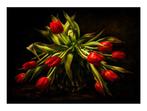 Enrico Camporese - RODE TULPEN, Antiek en Kunst