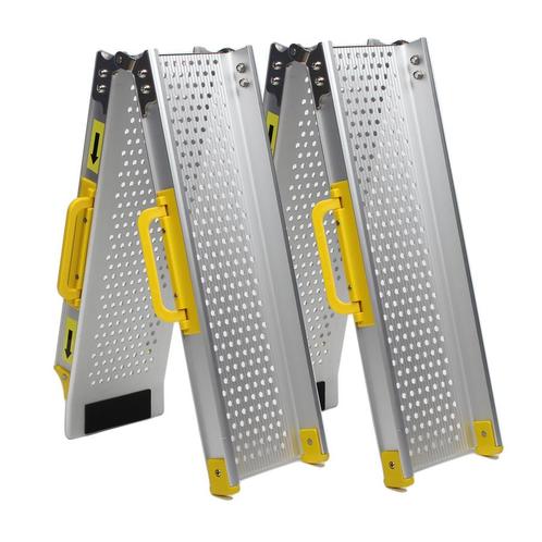Datona Aluminium oprijplaat inklapbaar - 150 cm (2 stuks) -, Auto diversen, Auto-accessoires, Ophalen of Verzenden