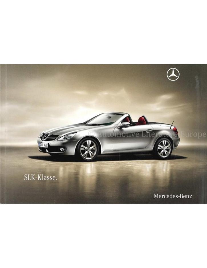 2009 MERCEDES BENZ SLK BROCHURE DUITS, Boeken, Auto's | Folders en Tijdschriften, Ophalen of Verzenden