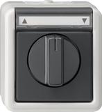 Gira Spatwaterdichte Opbouwjaloezieschakelaar - 015430, Doe-het-zelf en Bouw, Verzenden, Nieuw