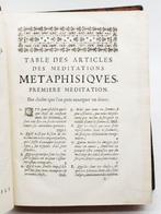 Des-Cartes - Méditations Métaphysiques - 1673, Antiek en Kunst