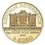 Autriche. 4 Dollars 2022 1/25 oz €4 EUR Austrian Gold, Postzegels en Munten, Edelmetalen en Baren