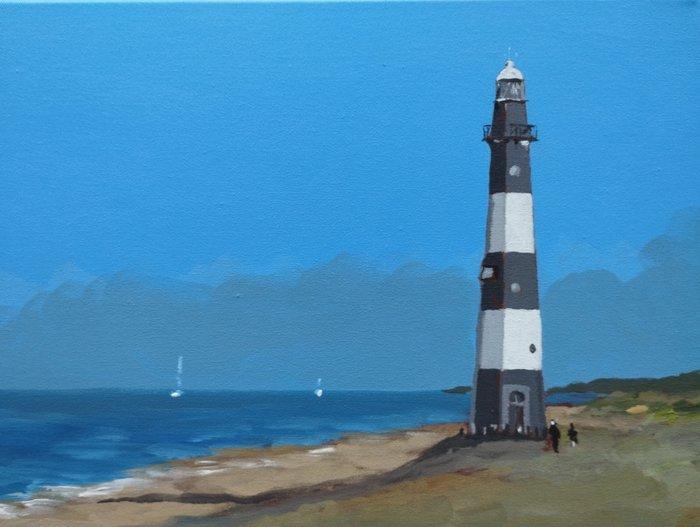 Maillet (XX-XXI) - Breskens, mer du Nord, Antiek en Kunst, Kunst | Schilderijen | Klassiek