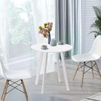 Ronde Eettafel Bijzettafel - Stijlvolle Design - Wit, Huis en Inrichting, Tafels | Eettafels, Ophalen of Verzenden, Nieuw, Modern