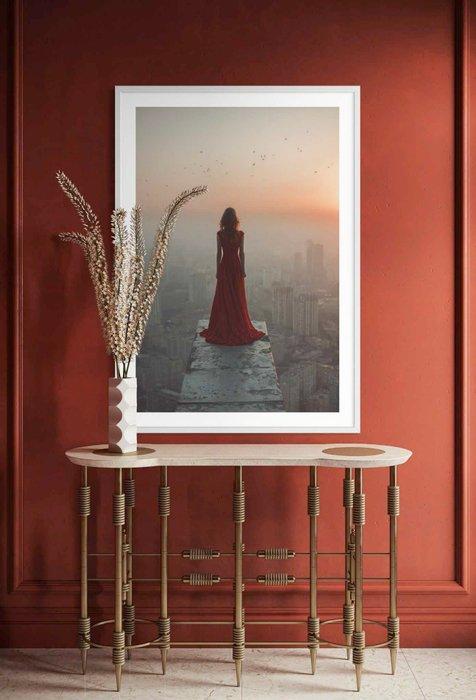 Rudy barret - Crimson Dusk - XL, Antiek en Kunst, Kunst | Designobjecten