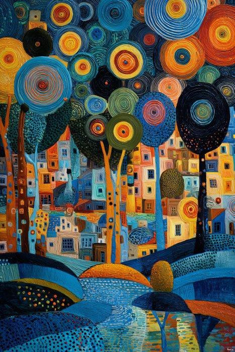 Felix van Horst - Spiral Sky (XXL), Antiquités & Art, Art | Objets design