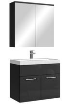 Badkamermeubel Set Montreal 01 60 cm Zwart Badmeubel, Maison & Meubles, Verzenden