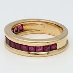 Ring - 18 karaat Geel goud - Robijn, Nieuw