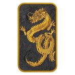 Australië. 1 Dollar 2024 Rectangle Dragon Black Platinum 24k, Postzegels en Munten