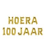 Gouden Ballonnen Set 100 Jaar Hoera 1,9m, Verzenden