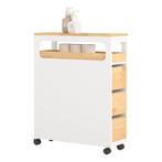 2dekans | SoBuy - Badkamerrek met 3 Laden - Afneembaar Blad, Ophalen of Verzenden, Nieuw