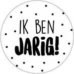 30x Sticker Ik Ben Jarig - Zwart - Wit - Sluitsticker -, Hobby en Vrije tijd, Stickers en Plaatjes, Verzenden, Nieuw
