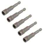 Set van 5 dop bit adapters 1/4 sleutelwijdte 10 mm. lengte, Ophalen of Verzenden, Nieuw