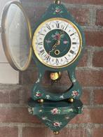 Wandklok - nufia - Antiek Hout, Messing - 1950-1960