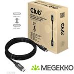 CLUB3D USB4 Gen3x2 Type-C Bi-Directional Cable 8K60Hz, Data, Nieuw, Verzenden