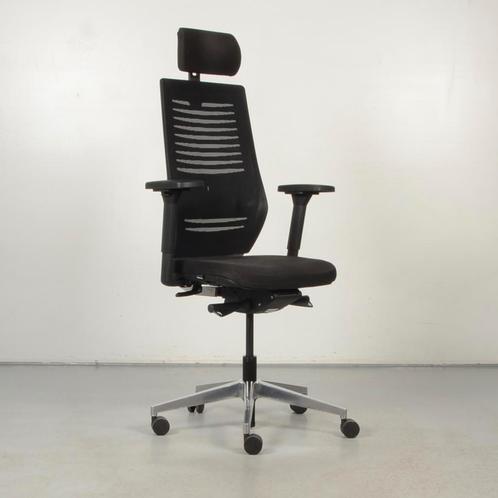 Bureaustoel Almachair - Zwart - Mesh rugleuning, Huis en Inrichting, Bureaustoelen, Gebruikt, Ophalen of Verzenden