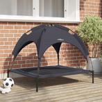 vidaXL Verhoogd Hondenbed met Verwijderbaar Dak Zwart L, Dieren en Toebehoren, Honden-accessoires, Verzenden, Nieuw