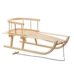 Houten slee met rugleuning voor kinderen en volwassenen, Kinderen en Baby's, Ophalen of Verzenden, Rugleuning, Nieuw, Hout