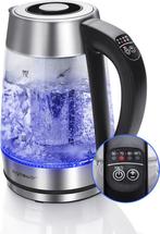 Aigostar Cris 30OSU - Glazen waterkoker met LED en theefilte, Verzenden, Nieuw