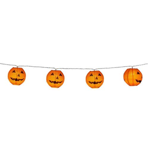 Lichtslinger LED Halloween Pompoenen 1,85m, Hobby & Loisirs créatifs, Articles de fête, Envoi
