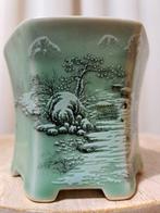 Bonsaï en poterie - 9,5x9,5x8,5 cm - émaillé - Hauteur