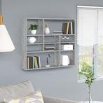 vidaXL Wandschap 90x16x78 cm bewerkt hout grijs sonoma, Huis en Inrichting, Kasten | Wandmeubels, Verzenden, Nieuw
