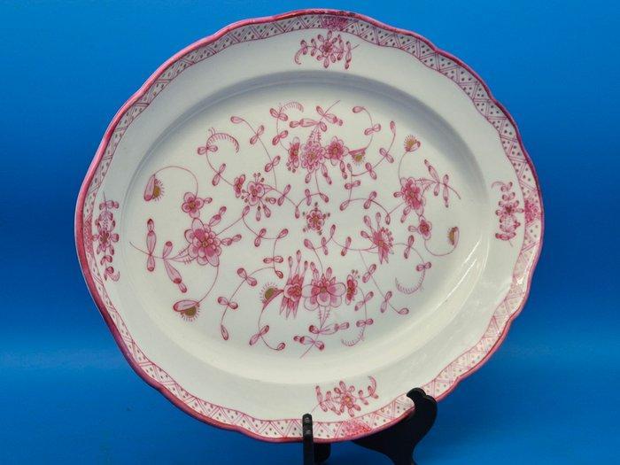 Meissen - Schaal - Ovale serveerplaat – decor Indisch, Antiek en Kunst, Antiek | Meubels | Tafels