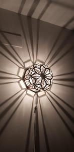 Plafondlamp - Metaal, Glas, Antiek en Kunst