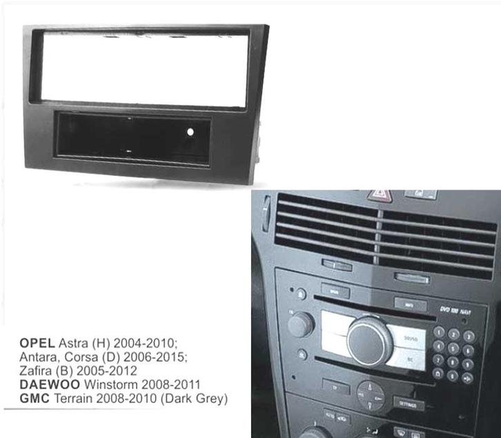 FACADE AUTORADIO1-DIN NOIR POUR OPEL DAEWOO, Auto diversen, Autoradio's, Verzenden