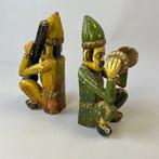 Boekensteunen - Vintage Indian Rajasthani Muziekanten - Hand