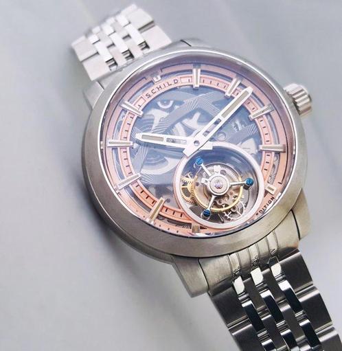 Schild - TOURBILLON - Limited Edition * 1 - 16 * - Salmon -, Handtassen en Accessoires, Horloges | Heren