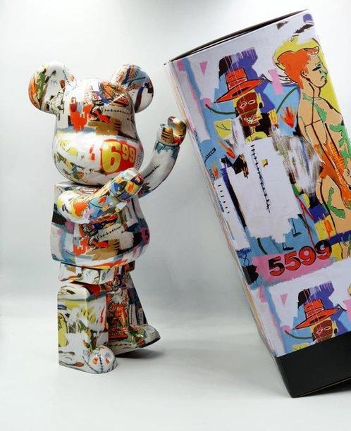 Andy Warhol x Jean Michel Basquiat x Medicom Toy - Be@rbrick, Antiek en Kunst, Kunst | Schilderijen | Modern