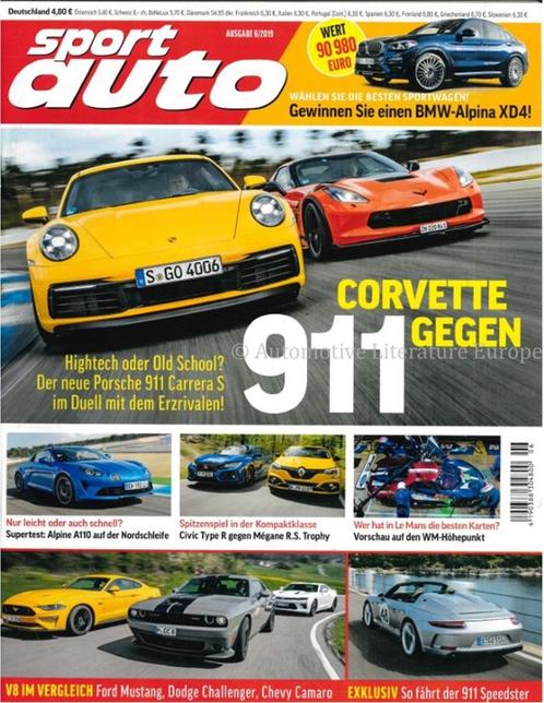 2019 SPORT AUTO MAGAZINE 10 DUITS, Livres, Autos | Brochures & Magazines