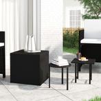 vidaXL Tables dappoint 3 pcs noir résine tressée, Huis en Inrichting, Tafels | Salontafels, Verzenden