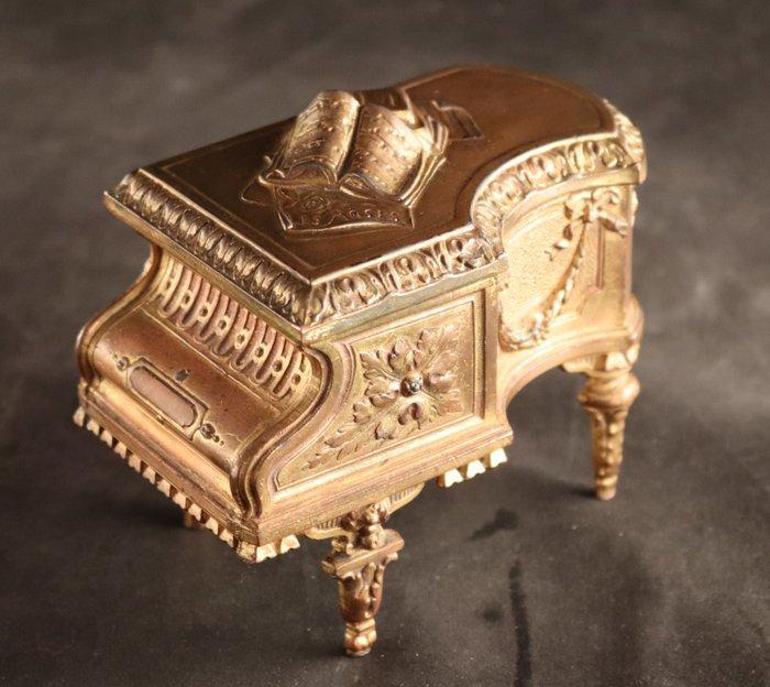 Antiek bijoukistje - Sieradendoos - Metaal, Antiek en Kunst, Curiosa en Brocante