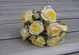 foam roos Elegant 5 cm. CremeGeel / doos 48 foam roos Eleg, Huis en Inrichting, Woonaccessoires | Kunstplanten en Kunstbloemen