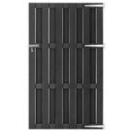vidaXL Poort 100x180 cm HKC grijs, Verzenden, Nieuw