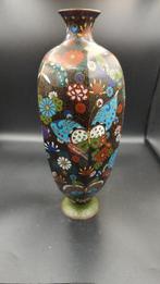Vase (1) - Émail cloisonné, Bronze email - Marked Takahara, Antiek en Kunst