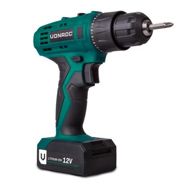 Accuboormachine 12V | Incl. 1x accu, oplader, schroefbits en, Verzenden
