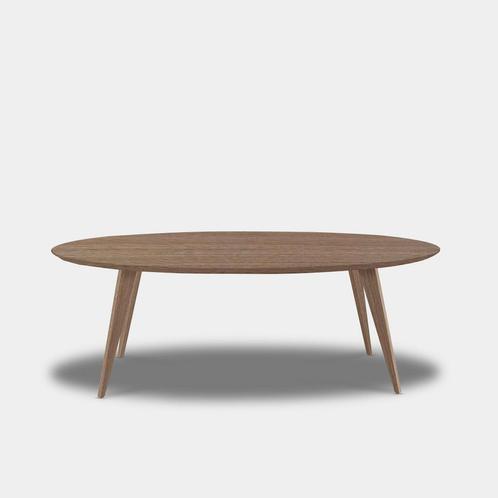 Tafel Ovaal Eikenhout  Hout Onderstel  180x90, Huis en Inrichting, Tafels | Eettafels