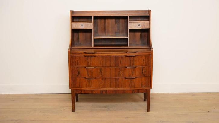 Vintage secretaire | Palissander | 94 cm, Huis en Inrichting, Kasten | Secretaires, Ophalen of Verzenden