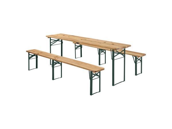 Veiling - Houten Biertafelset / Bierbank Passau - 3-delig, Tuin en Terras, Tuinbanken, Nieuw