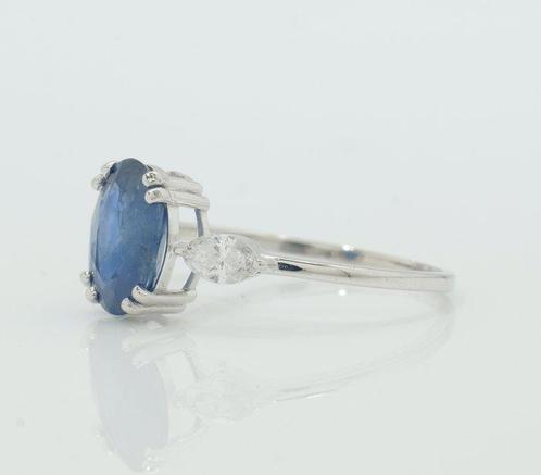 Zonder Minimumprijs - Stapelring - 14 karaat Witgoud -, Handtassen en Accessoires, Antieke sieraden